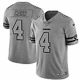 Nike Raiders 4 Derek Carr 2019 Gray Gridiron Gray Vapor Untouchable Limited Jersey Dyin,baseball caps,new era cap wholesale,wholesale hats